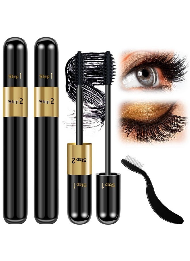 Mascara Volume And Length 2 In 1 Thrive Mascara Liquid Lash Extensions Waterproof Tubing Mascara Black 2 Pack Falsies Voluminous Lengthening Smudge Proof 4D Silk Fiber Mascara With Mascara Comb - pzsku/Z4D13D58547EB4BE4E816Z/45/_/1707975232/a2067eb7-d174-4456-9dc7-00f93a3f79a9