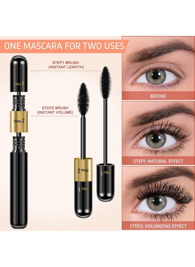 Mascara Volume And Length 2 In 1 Thrive Mascara Liquid Lash Extensions Waterproof Tubing Mascara Black 2 Pack Falsies Voluminous Lengthening Smudge Proof 4D Silk Fiber Mascara With Mascara Comb - pzsku/Z4D13D58547EB4BE4E816Z/45/_/1707975303/62161dbc-c25e-42f5-ac46-19215f981b88