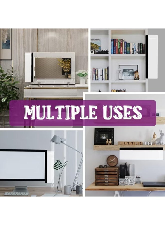 أف بي سي FPC 2pcs Computer Monitor Memo Board, مكتب المكتب الملحقات, لوحة الرسائل الكمبيوتر, لوازم المكتب للنساء الرجال, حامل الملاحظة اللاصقة الكمبيوتر مكتب المنزل الملحقات مكتب سطح المكتب الرسالة ديكور المكتب - Image 4