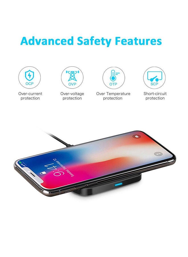 NIBEMINENT Wireless Charging Pad Black - Image 3