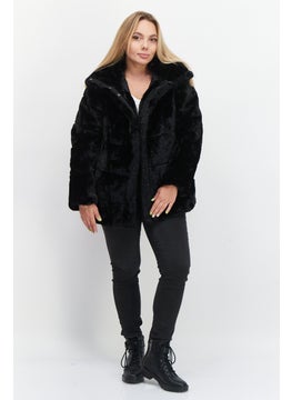 NVLT Women Textured Puffer Jacket, Black  - Image 3