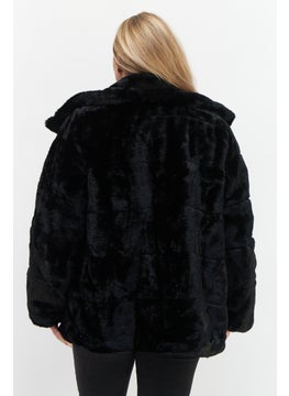 NVLT Women Textured Puffer Jacket, Black  - Image 4