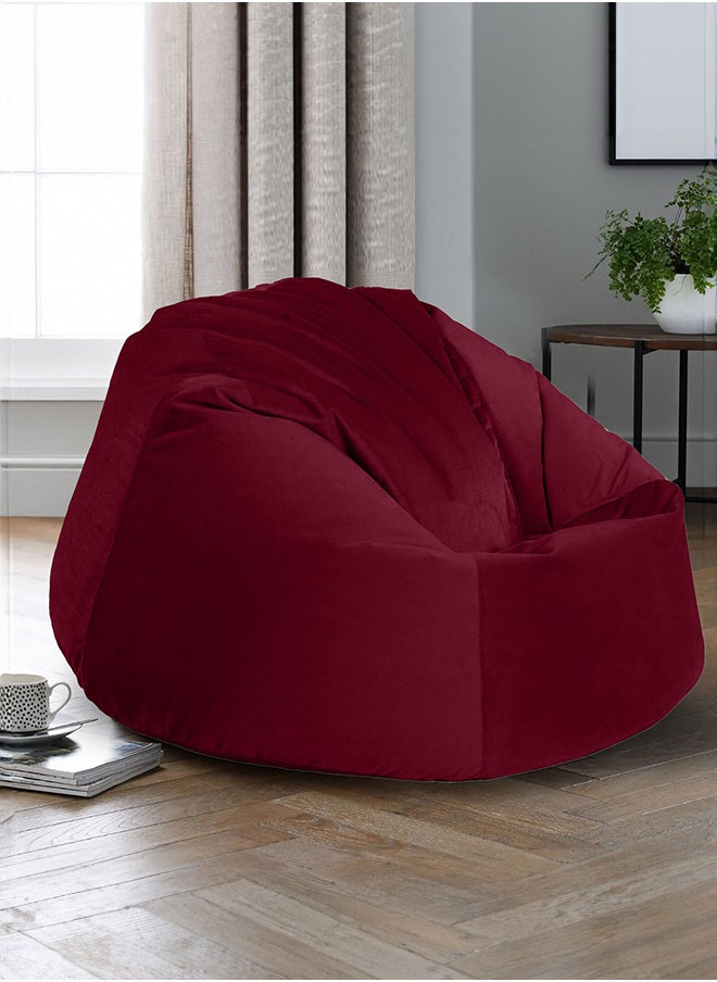 In-House - Niklas | Velvet Bean Bag Chair with EPS Beads Filing - Image 1