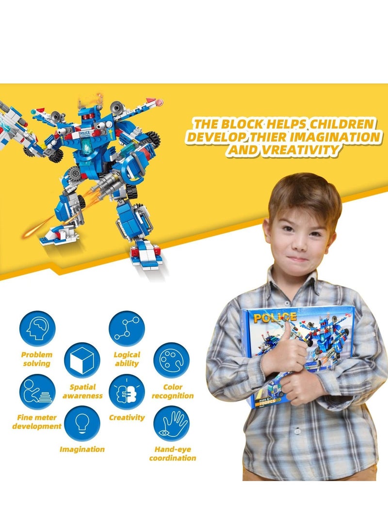 KASTWAVE STEM Building Toys for Boys Age 8-12, Erector Set Building Blocks for 6-8 Year Old Boys, Educational Build a Robot Truck Kit Compatible with Major Brands for 6 7 8 9 10 12 yl (700Pcs 51 modles)  - Image 5