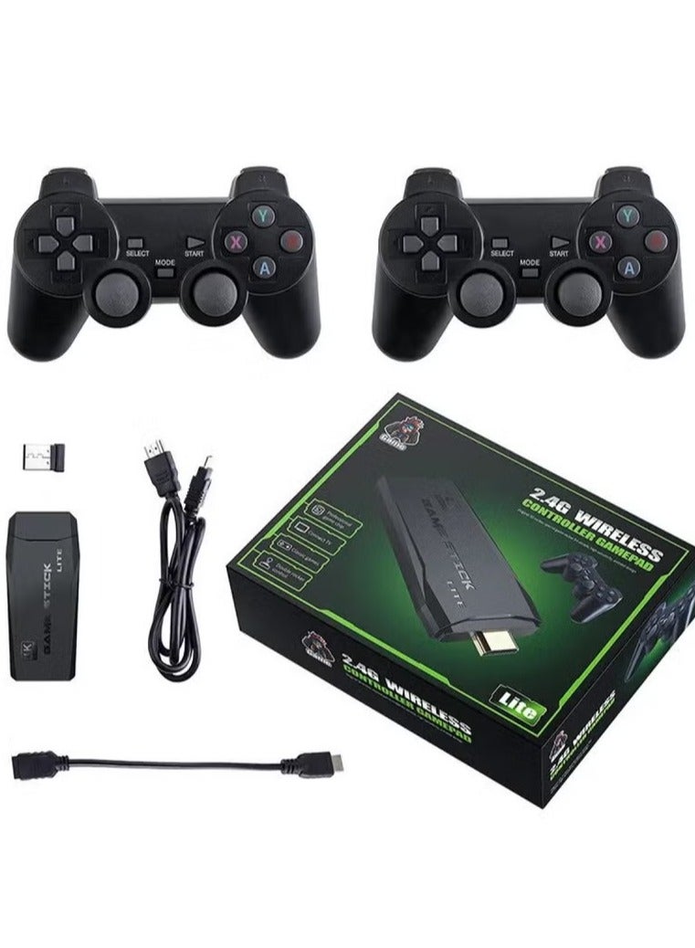 Game Console 4K HD Video Game Console 2.4G Dual Wireless Controller Classic 64GB Retro TV Game Console 10000 Game Stick - Image 2
