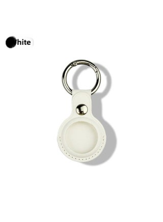 Suitable For Apple Airtag Tracker Anti-Lost Device Locator Leather Protective Case Airtags Protective Case-Color:White-Applicable Model:Single Hole Airtag Case - pzsku/Z4D1409F7005CF4042844Z/45/1746222395/e9418d35-b8b2-4156-812e-6e5ed6bb956e