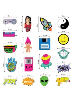 Sterling James Co. 32 Piece 90s Party Hanging Swirls Decorations, Throwback 1990s Themed Party Supplies and Favors  - Image 3