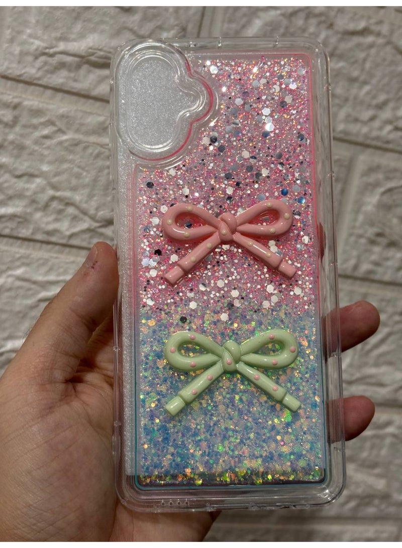 Back cover with a bow, compatible with the phone SAMSUNG A06 / A07 - Image 1