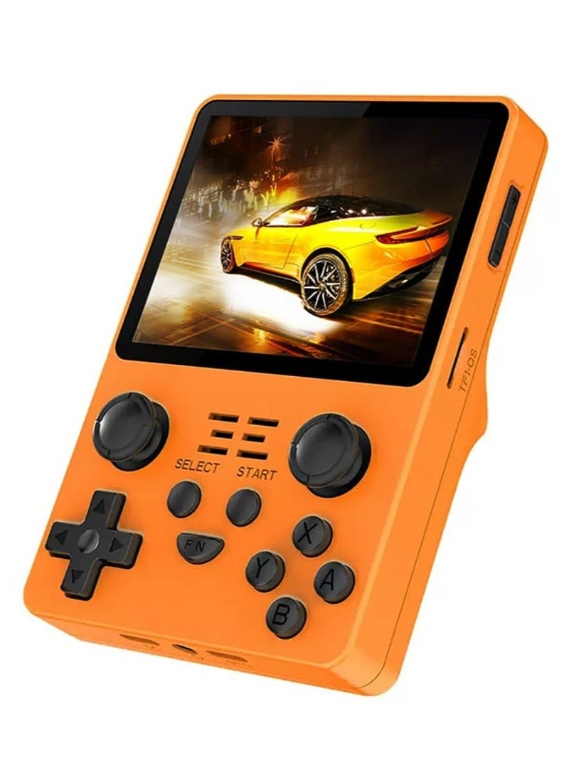 RGB20S Handheld Game Console with Retro Open Source System, Preloaded 15000+ Games, RK3326 3.5-Inch 4:3 IPS Screen for Children's Gifts (Yellow) - Image 1