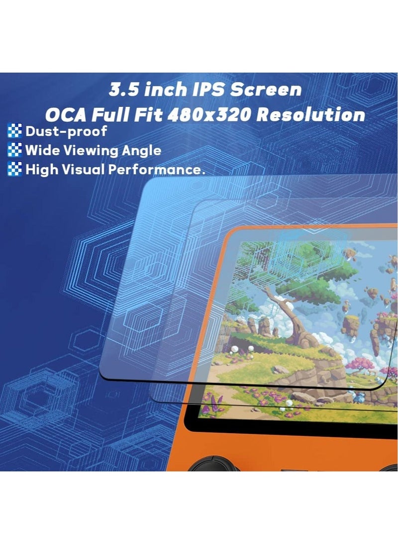 RGB20S Handheld Game Console with Retro Open Source System, Preloaded 15000+ Games, RK3326 3.5-Inch 4:3 IPS Screen for Children's Gifts (Yellow) - Image 5