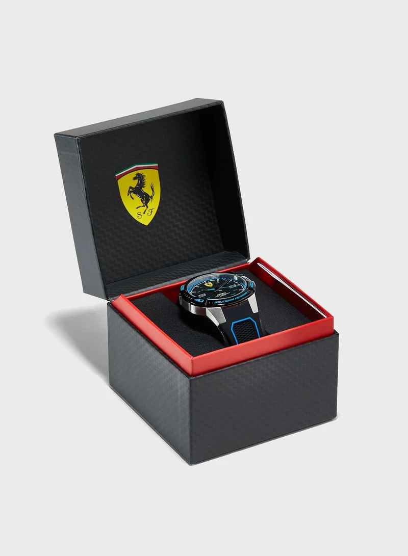 Ferrari Round Silicone Strap Analog Watch