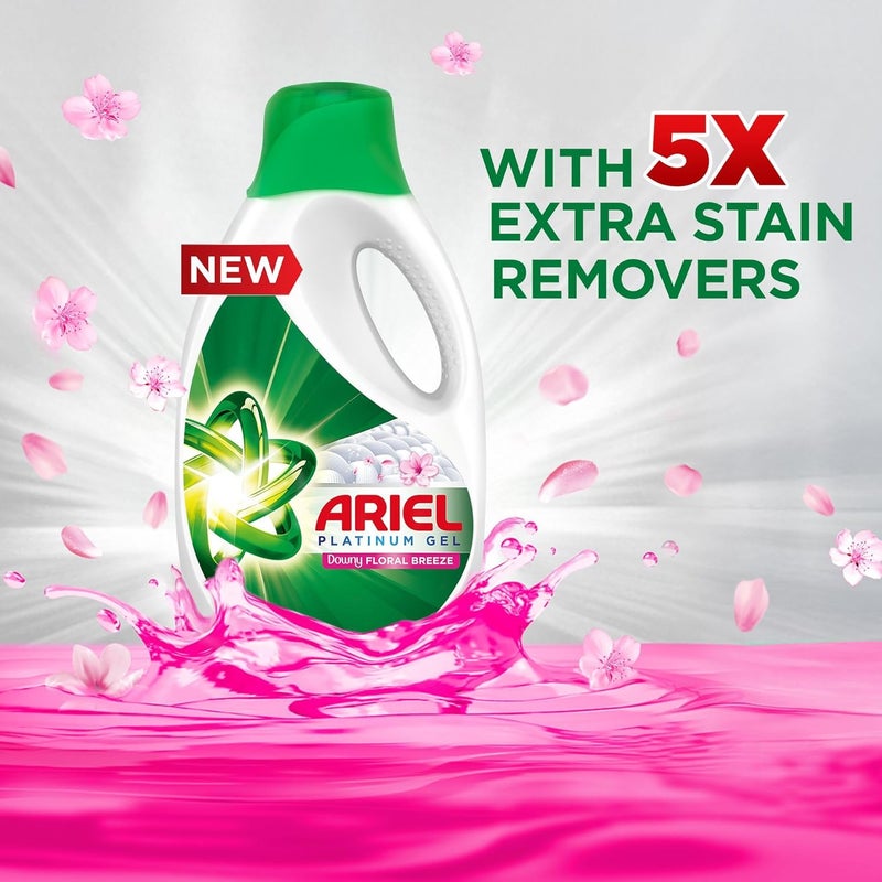 Ariel مسحوق غسيل أرييل برائحة الزهور جل قوي 1.8 لتر، عبوة من 4 - Image 4