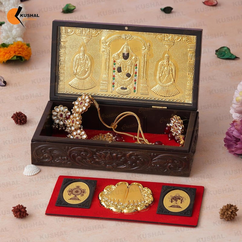 KUSHAL CREATIONS إطار صورة كوشال كريشنز بالاجي مع تشاران بادوكا إطار ديني - Image 3