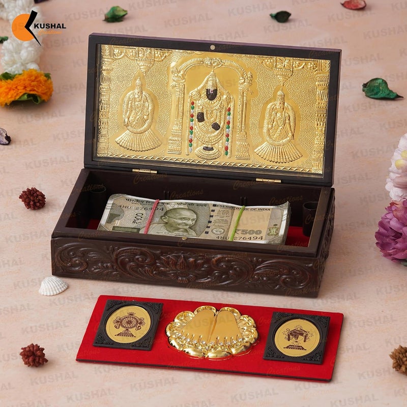 KUSHAL CREATIONS إطار صورة كوشال كريشنز بالاجي مع تشاران بادوكا إطار ديني - Image 4