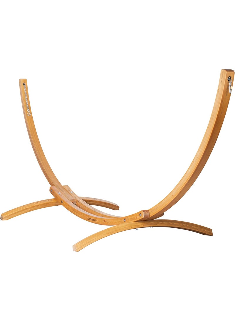 LA SIESTA Maera Nature Wooden Stand For Double Hammock (Size L - 370 cm) - Image 4
