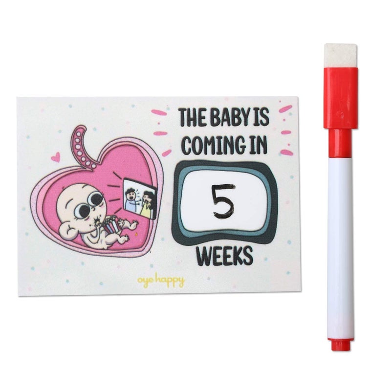 Oye Happy Pregnancy Coundown Magnet Gift for Mom to beExpecting Mothers - Image 3