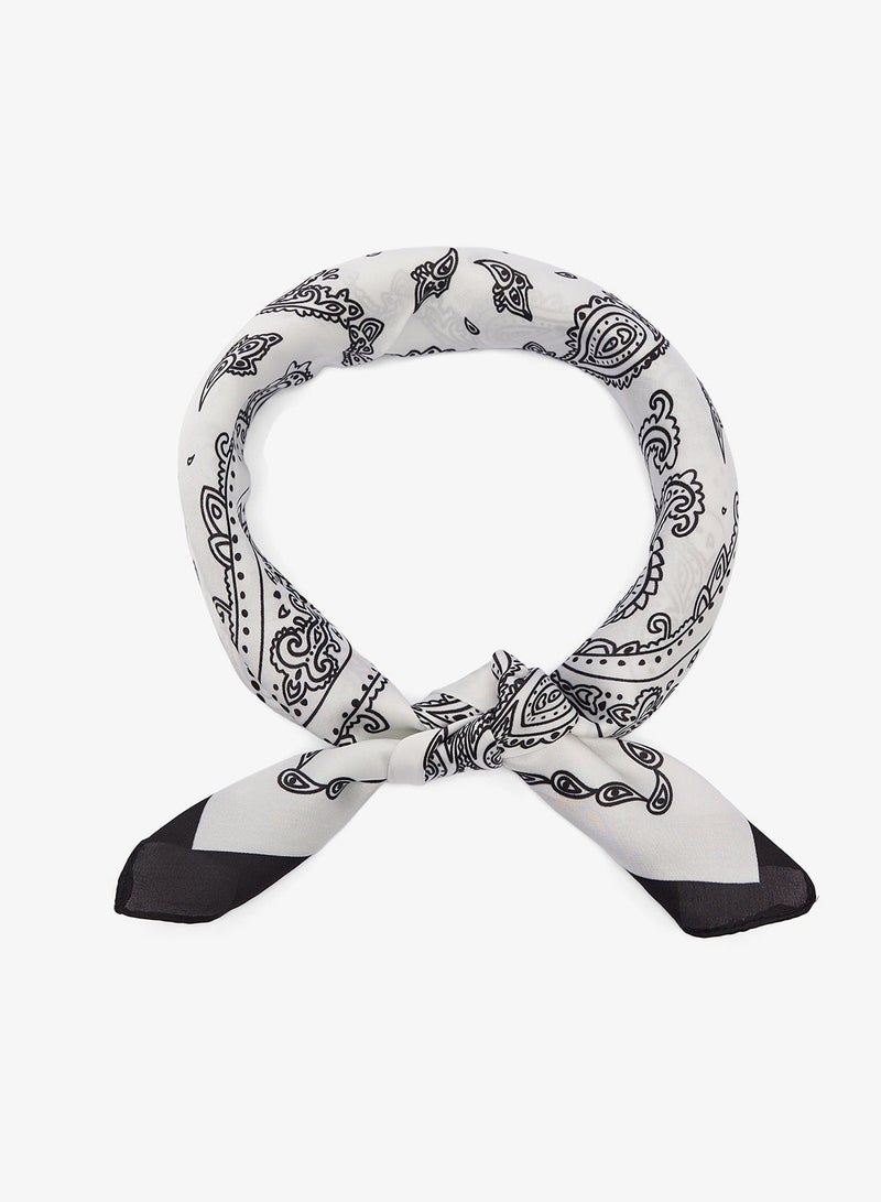 جينجر وشاح ساتان أحادي اللون - Image 3