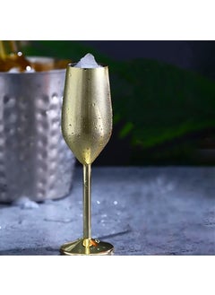 Weather Forecast Gold 304 L Steel 210 ml Champagne Wine Glass Goblet  - Image 2