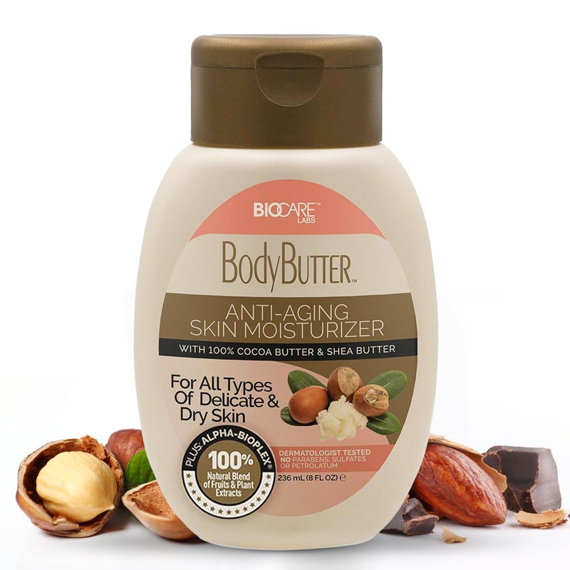 Biocare Body Butter with Cocoa Butter & Shea Butter, 8 fl oz - Image 1