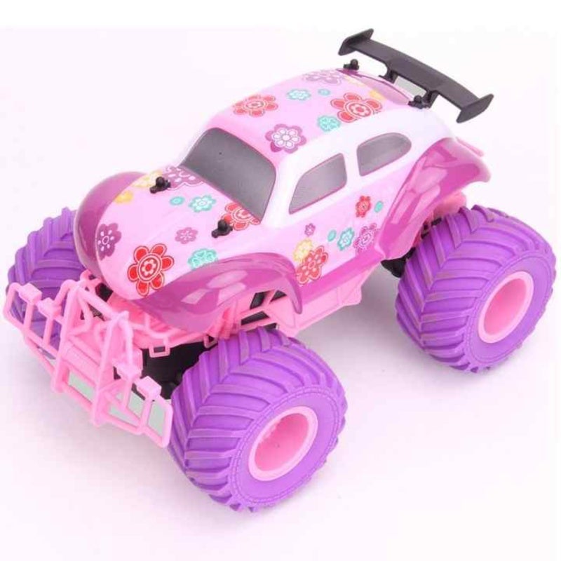 JJRC RC Car Buggy Truck Electric Hummer Pickup Beetle - 2.4G Remote Control Off-Road Rock Crawler 1/16 Scale 30-Minute Runtime Pink for Rugged Terrains - Image 1