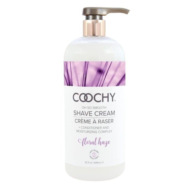 Coochy Intimate Shaving Cream for Women Sensitive Skin Shave Conditioner  Moisturizer for Face  Body Shave Cream AntiBump Floral Haze 32 oz