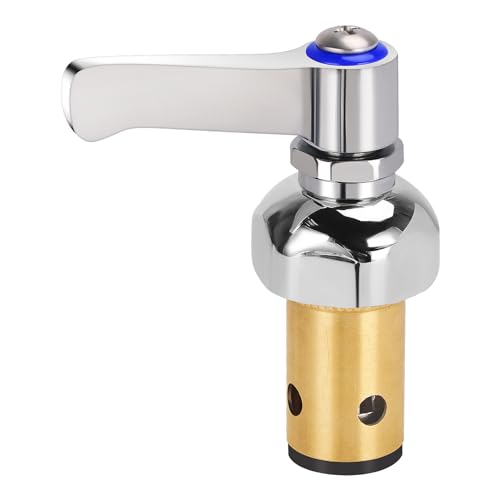 TNROTED Replacement 00271340 Cold Side Handle Stem Replacement Assembly Fit for All TS Faucets Brass Spindle Assembly Cartridge Faucet Valve Blue - Image 1
