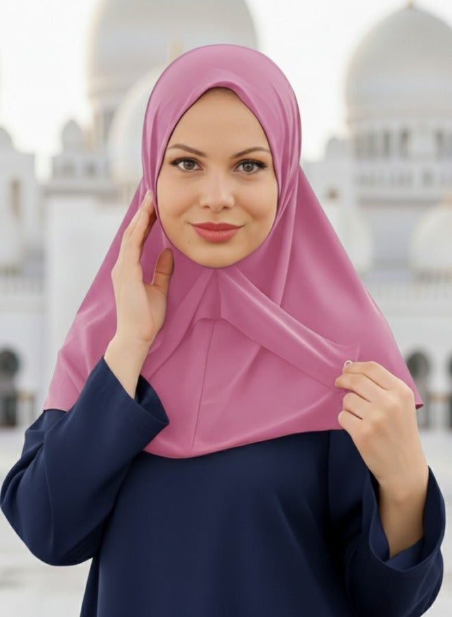 رينفينتي حجاب فوري للنساء – غطاء رأس خفيف الوزن وقابل للتنفس بتغطية كاملة، مزود بحبل قابل للتعديل وسناب غير قابل للانزلاق – مثالي للمناسبات الرسمية، اليومية، الرياضية والفعاليات | مجموعة - Image 2