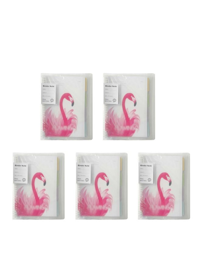 XIANGYU 5-Piece B5 Diary Planner Customizable PP Transparent Cover Plastic Ring Loose Leaf Notebooks  - Image 1