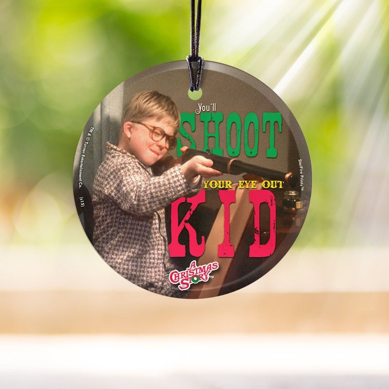 Trend Setters A Christmas Story - Shoot Your Eye Out - 3.5  Starfire Prints Hanging Glass Print Accessory - Ideal for Gifting and Collecting - Image 2
