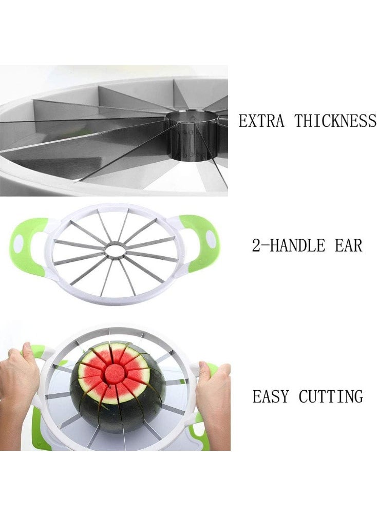 Generic ZaH Melon Slicer Multifunctional Handheld Round Divider Watermelon Cutter Fruits Cutting Slicing Kitchen Tools  - Image 3