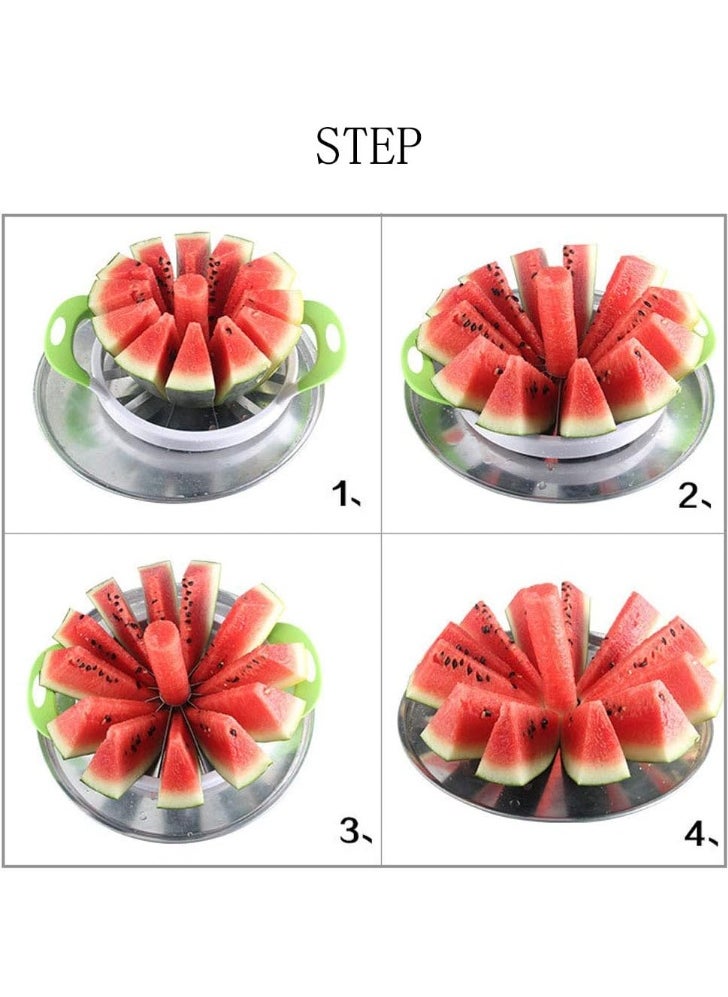 Generic ZaH Melon Slicer Multifunctional Handheld Round Divider Watermelon Cutter Fruits Cutting Slicing Kitchen Tools  - Image 4