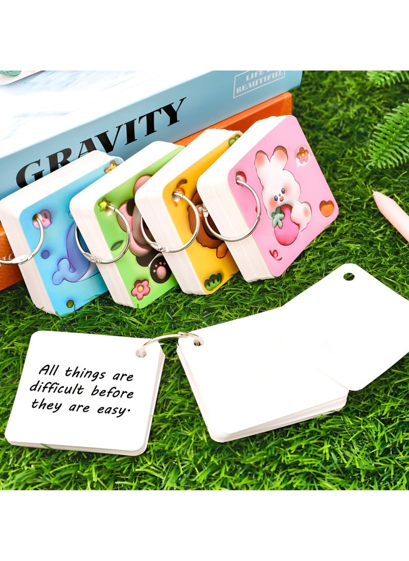 Mini Notebooks Tiny Cute Animals Pocket Notebooks Aesthetic Notebook Small Journal Thick Hardcover Blank s Memo Notepad for School Supplies Party Favors Kids Birthday Goodie Bags 4 PCS - Image 3