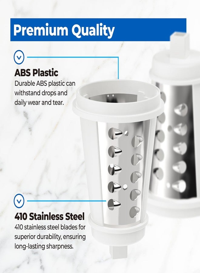 ANTOBLE Shred Cone for Presto Regular Salad Shooter Models 02910 02980, Cheese Grater Replacement Parts for Shredding Cheese, Vegetables and Fruits (Square Plug) - Image 4