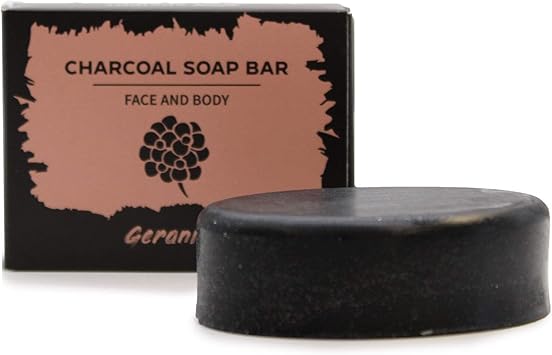 Ancient Wisdom Charcoal Soap 85g Geranium - Image 3