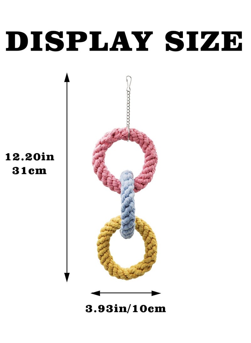 Barakah 2Pcs Fun Climbing Rope Toys for Sugar Gliders, Rats and Birds, Perfect Swing and Perch for Exercise and Play - Image 4