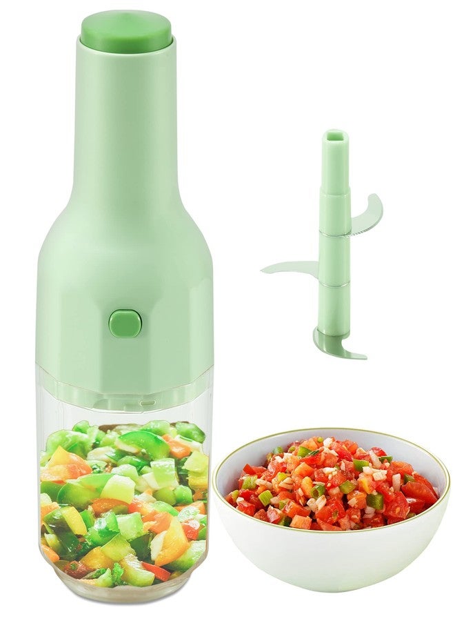 Brieftons Express Manual Food Chopper: 2-Cup, Hand Chopper Vegetable Cutter to Chop Veggies, Fruits, Herbs, Garlic Onion Chopper for Salsa, Salad, Pesto, Hummus, Guacamole, Coleslaw, Indian Cooking - Image 1