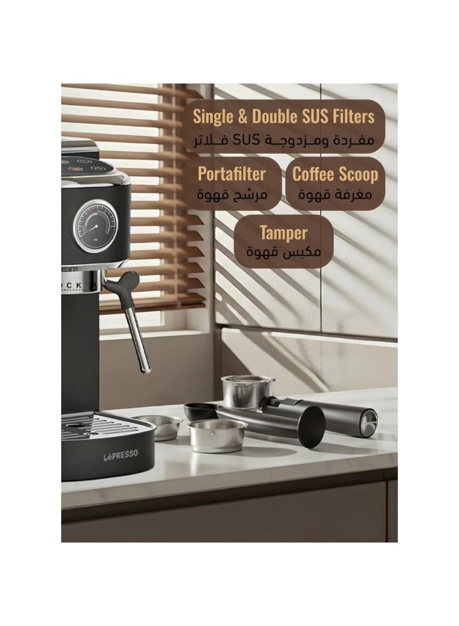 ليبرسو ماكينة تحضير الإسبريسو الساخنة والباردة من ليبريسو، مزودة بتحكم باللمس وهيكل من الفولاذ المقاوم للصدأ ومضخة بضغط 20 بار. - Image 5