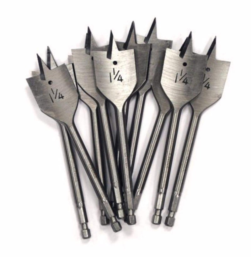 MORSE Mk Morse WSB1250 Spade Drill Bit 1-1/4"" - 10 Pack", multi, one size - Image 1