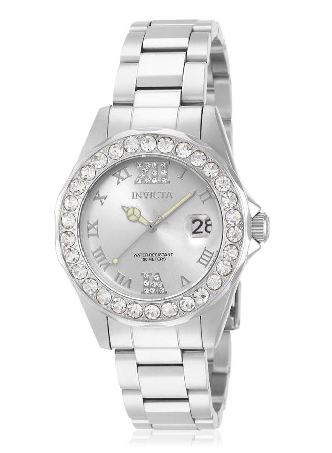 Invicta Women's 15251 Pro Diver Silver Dial Crystal Accented Stainless Steel Watch - Image 1