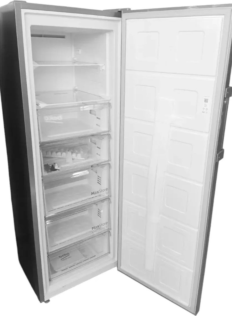 Beko Upright Freezer - 260 L Net - No Frost - 7 Drawers - Digital - 59.7 cm Width - Silver - B3RFNE294XS 260 L 1 W B3RFNE294XS SIlver - Image 5