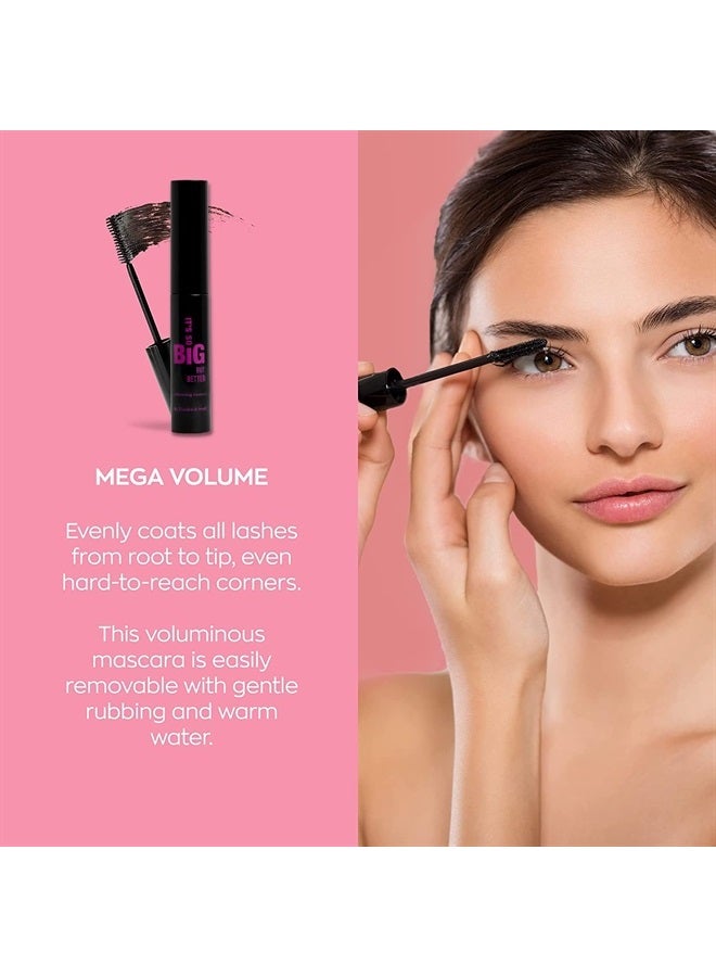 Elizabeth Mott Black Volumizing Smudge-Proof, Water-Resistant Mascara - Cruelty Free Lash Extending Mascara with Hourglass Wand - No Clump Tubing Mascara, Full-Size - 10ml - Image 5