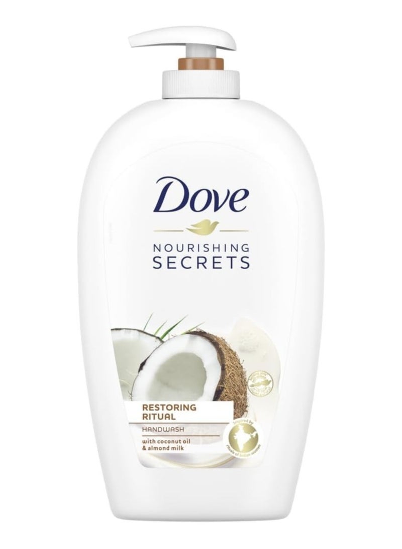 Dove Nourishing Secrets Restoring Ritual Hand Wash With Coconut Oil And Almond Milk, 500ml