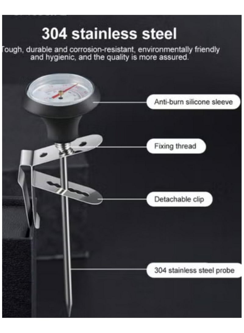 Professional Coffee Thermometer with Stainless Steel Latte Art Pen  - Image 2