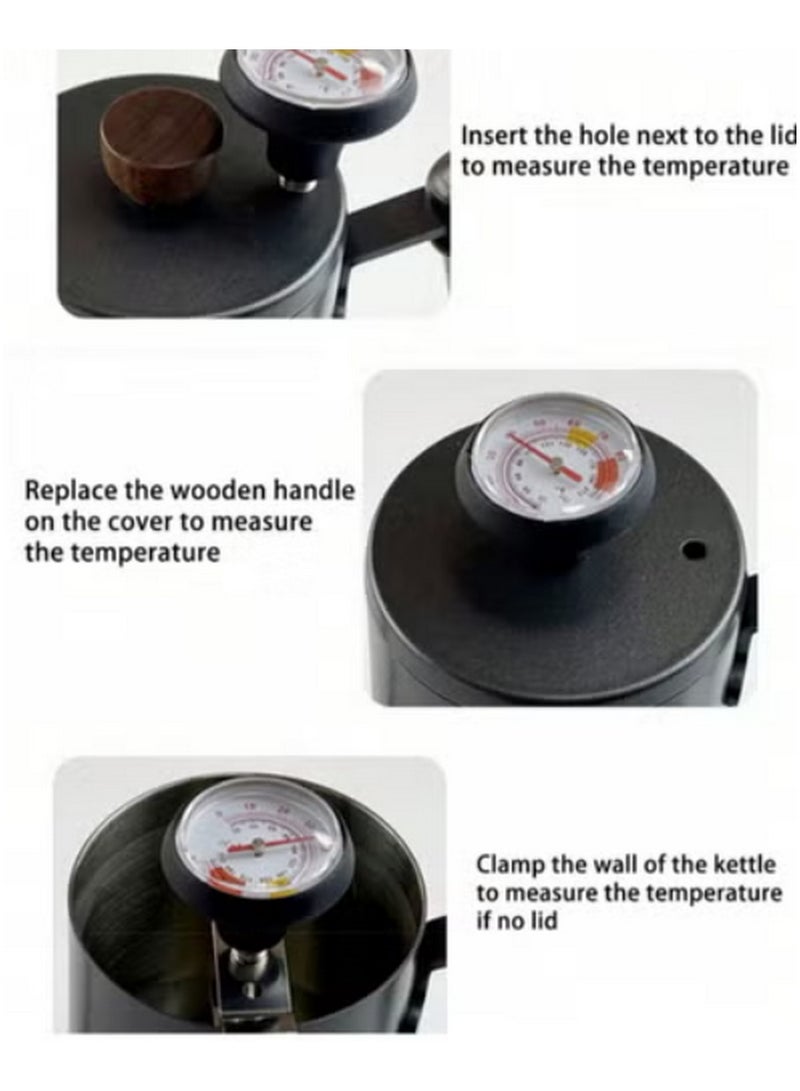 Professional Coffee Thermometer with Stainless Steel Latte Art Pen  - Image 3
