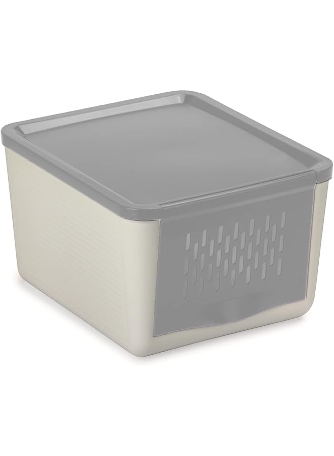 Snips Onion And Vegetables Container, 2 Kg Capacity, White/Gray - Image 3
