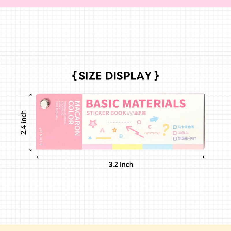 Prstincol Cute Sticker Bookï¼Œ30 Sheets Glitter Aesthetic Decorative Stickers for Scrapbooking,Stars Heart Letter Glitter Self-Adhesive Stickers for Photocards, Journal,Scrapbookï¼ˆIndie Styleï¼‰ - Image 2