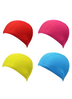 4 Pack Nylon Spandex Fabric Swim Cap for Kids and Adult(not for Long Hair) - pzsku/Z4D15B28187FD736D5857Z/45/_/1702366002/1d6b81b0-42d3-491e-a646-ca4d832a0a22