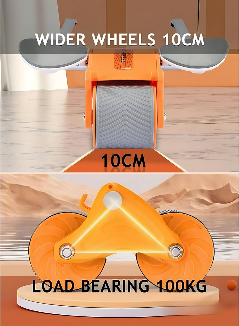 Automatic Rebound Ab Roller Wheel with Elbow Support & Phone Holder, Smart Timer Abdominal Exercise Wheel for Core Strength, Home Gym Fitness Equipment - Image 5