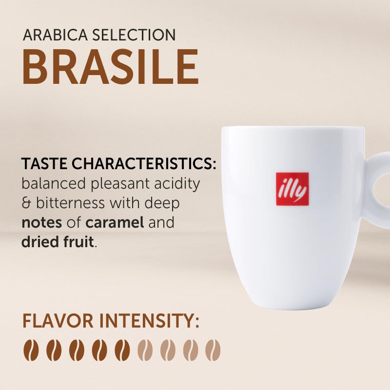 Illy Arabica Selections Brasile, 100% Arabica Bean Signature Italian Blend Roasted, Single Serve Drip Brewed Coffee K Cup Pods, Coffee Pods For Keurig Coffee Machines, 10 K-Cup Pods (Pack Of 1) - Image 2