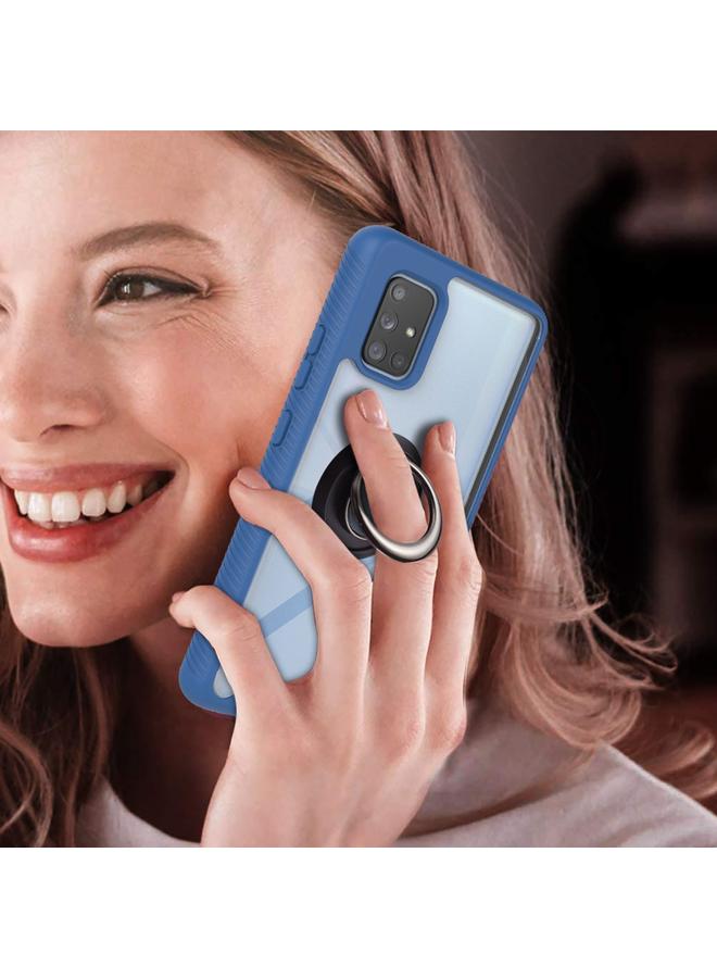 erorex Case For Samsung Galaxy A71 5G Starry Sky Solid Color Series Shockproof PC + TPU Protective Case with Ring Holder & Magnetic Function - Image 5